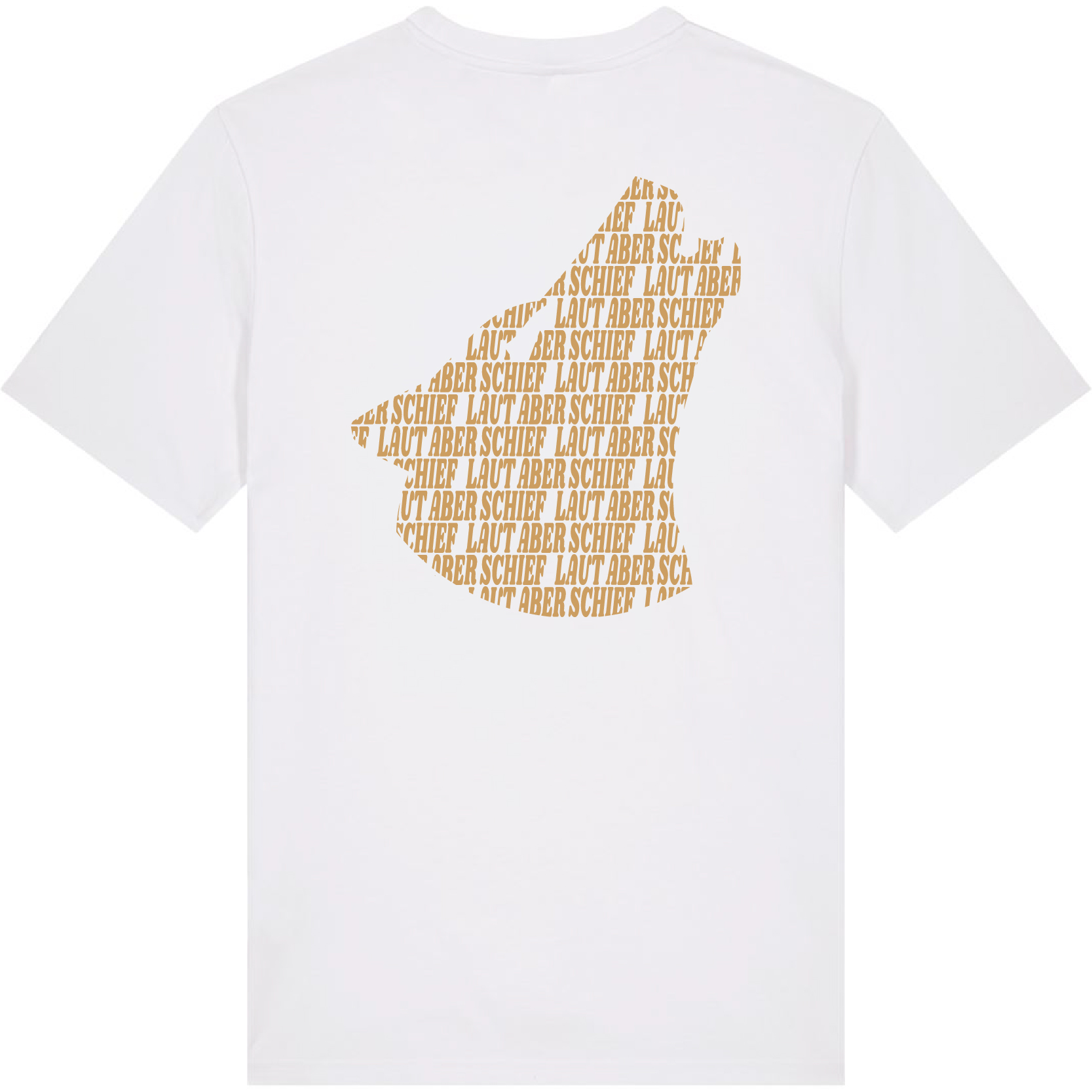 T-Shirt White - Wolf/Gold  