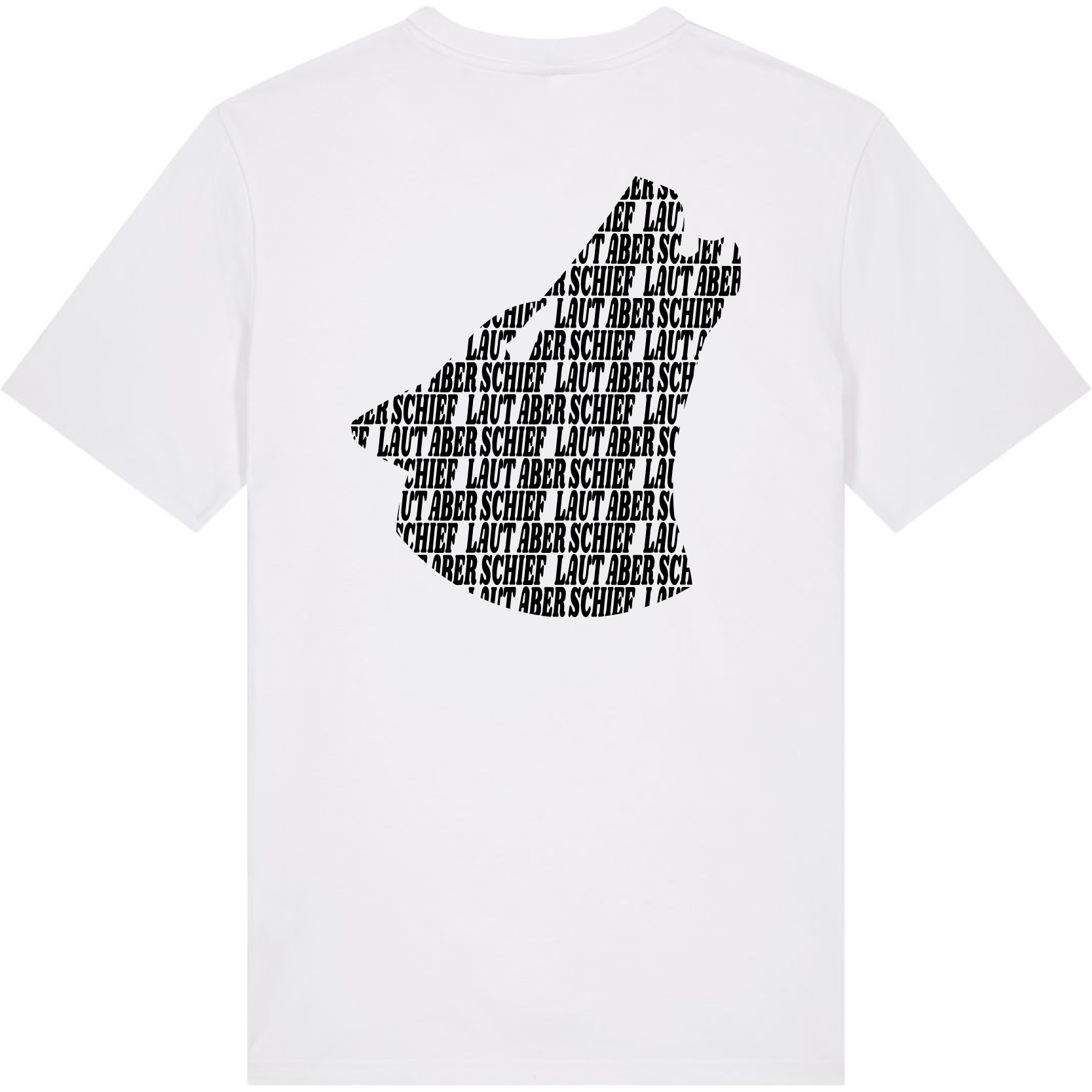 T-Shirt White - Wolf/Black 