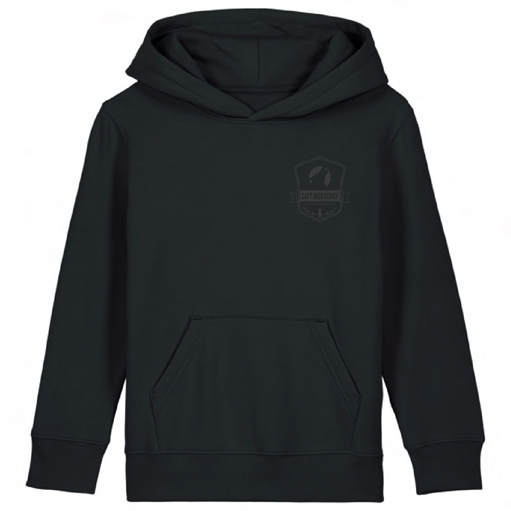 PÄNZ-Kapuzenpullover Black - Ton in Ton