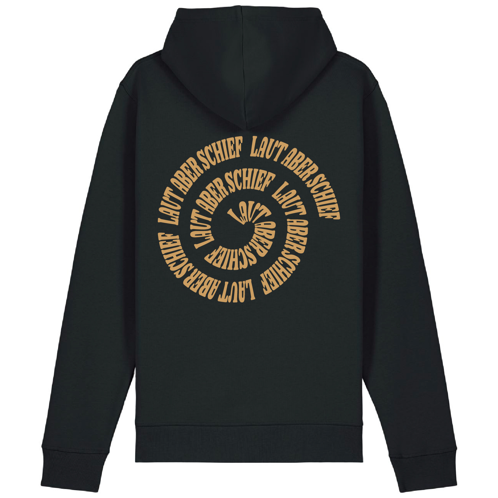 Kapuzenpullover Black - Spirale/Gold