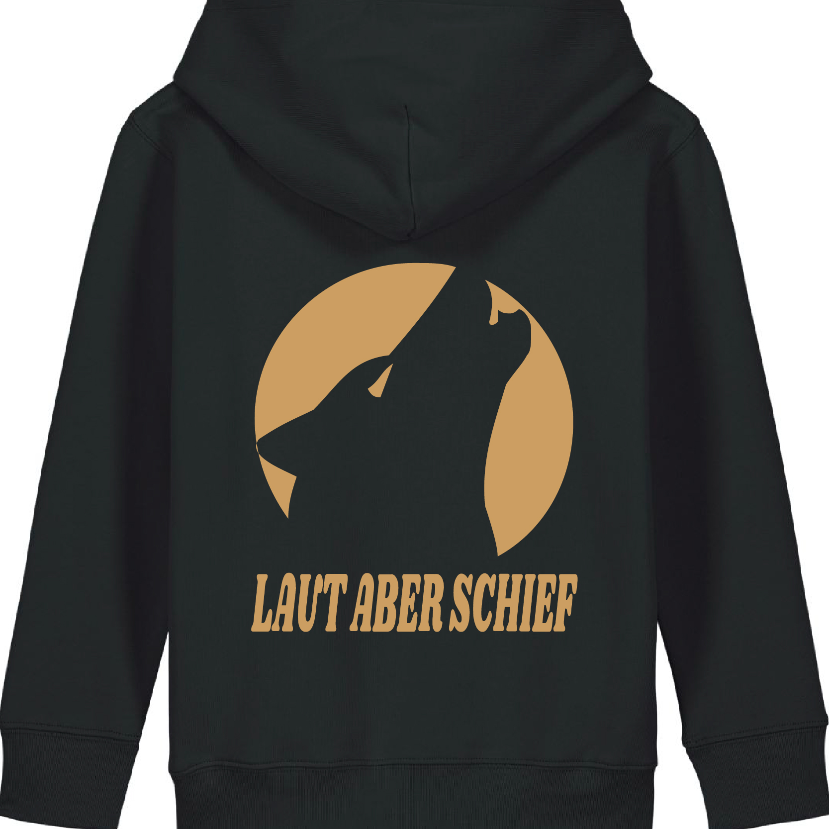 PÄNZ-Kapuzenpullover Black - Gold