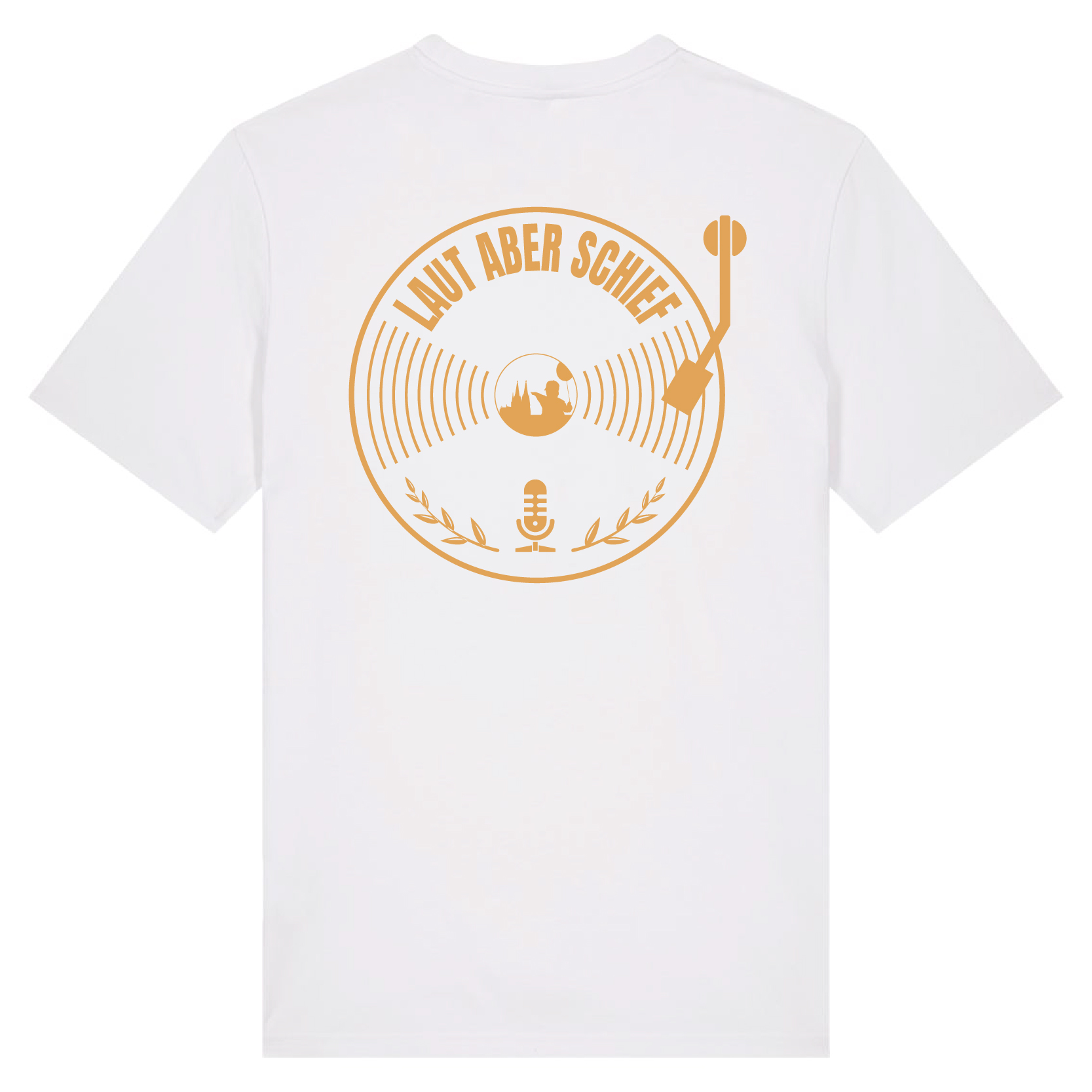 T-Shirt White – NOHKÖLLEJONN/Schallplatte-Gold 3.0