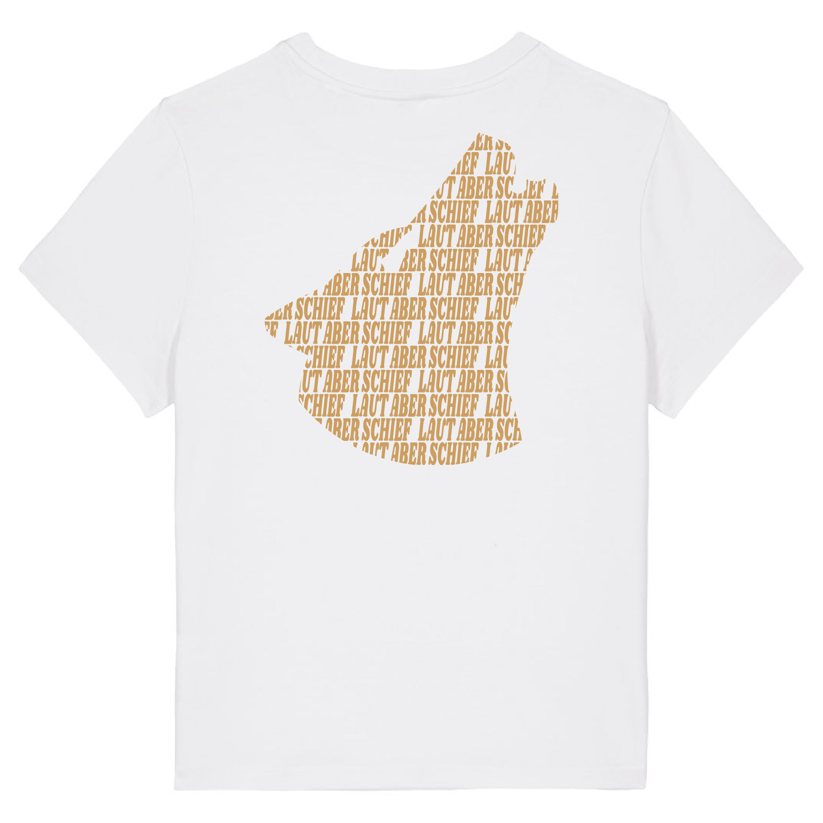 T-Shirt-Muser White - Wolf/Gold