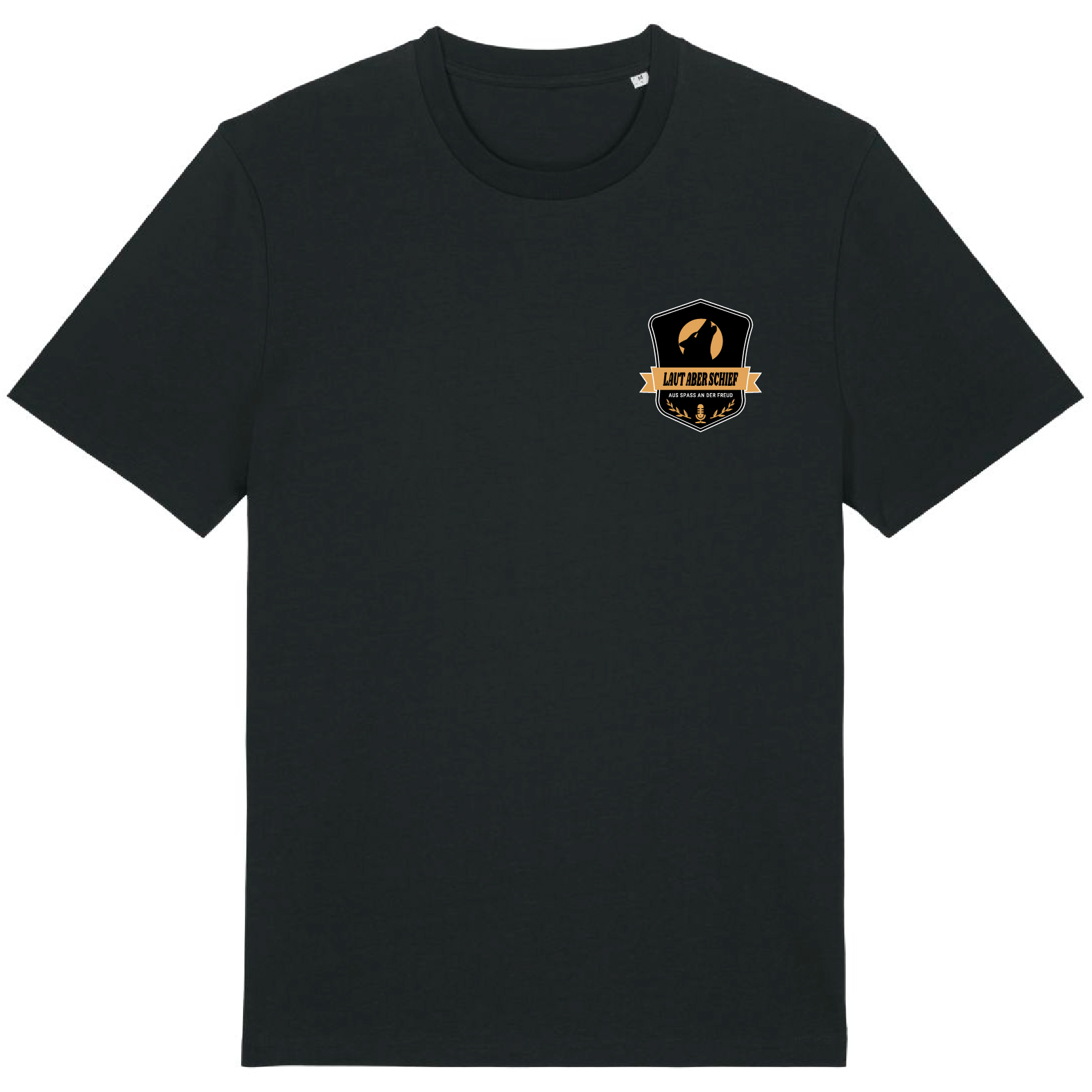 T-Shirt Black – Wappen/Schallplatte-Gold 2.0