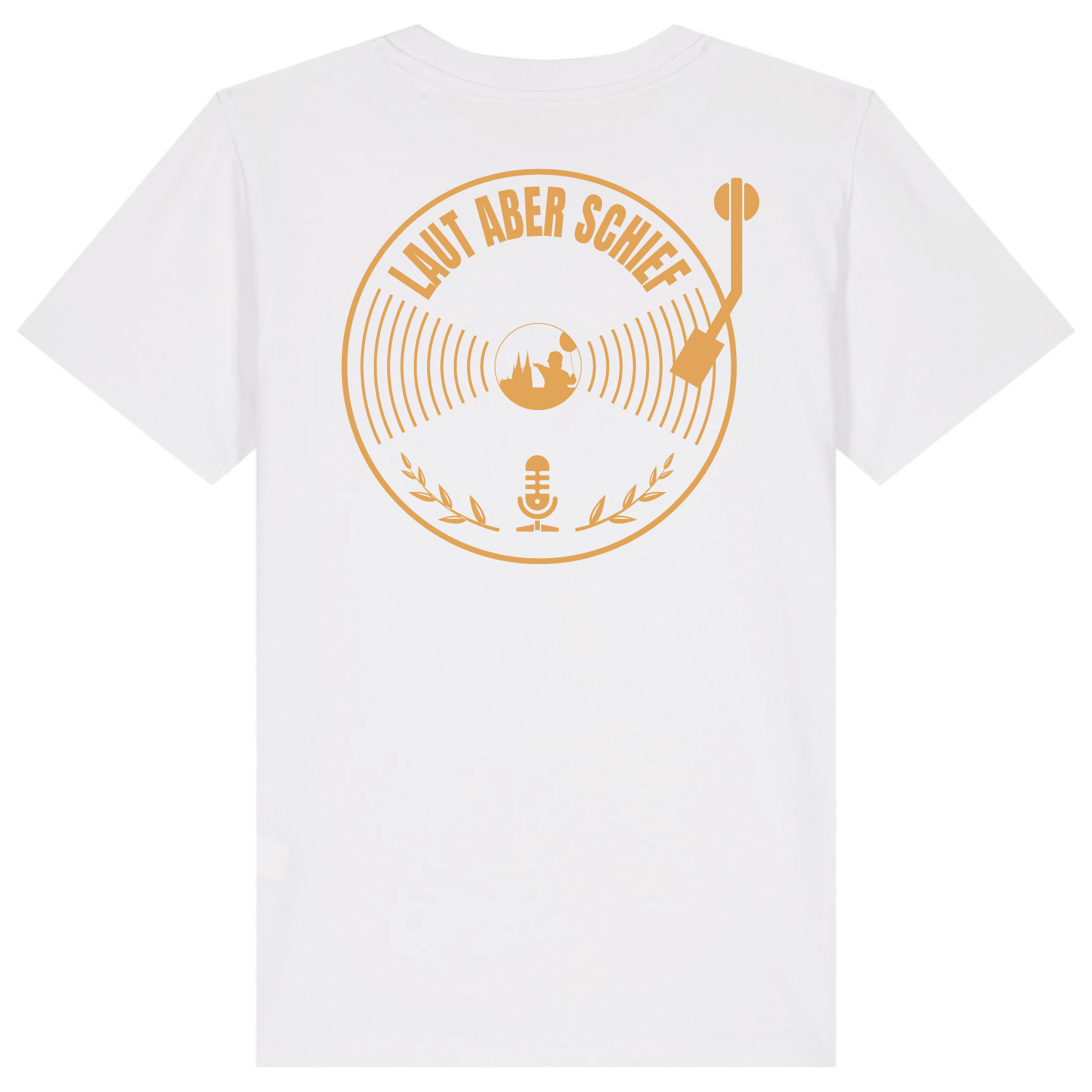 Pänz-T-Shirt White – NOHKÖLLEJONN/Schallplatte-Gold 3.0