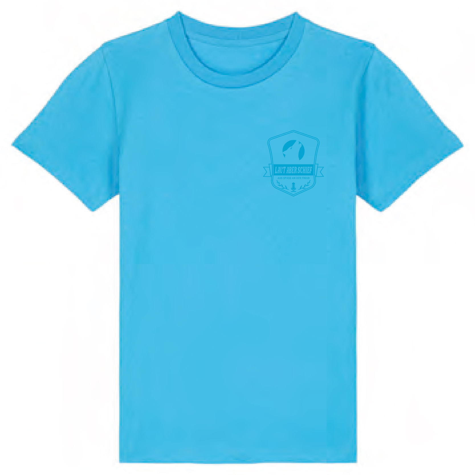 PÄNZ-T-Shirt Aqua Blue - Ton in Ton