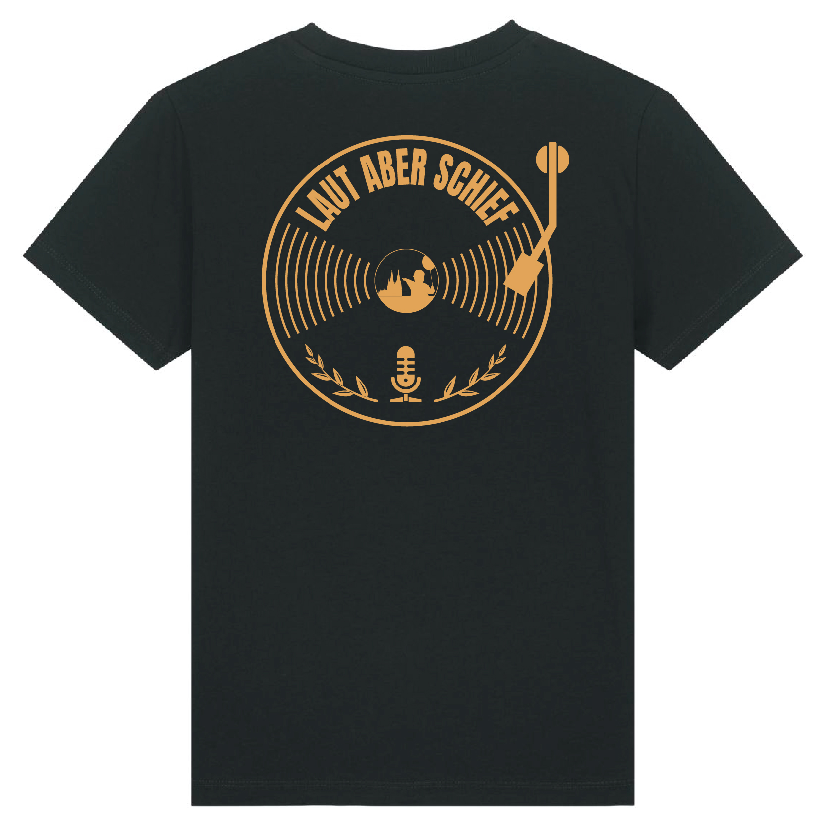 Pänz-T-Shirt Black - NOHKÖLLEJONN/Schallplatte-Gold 3.0