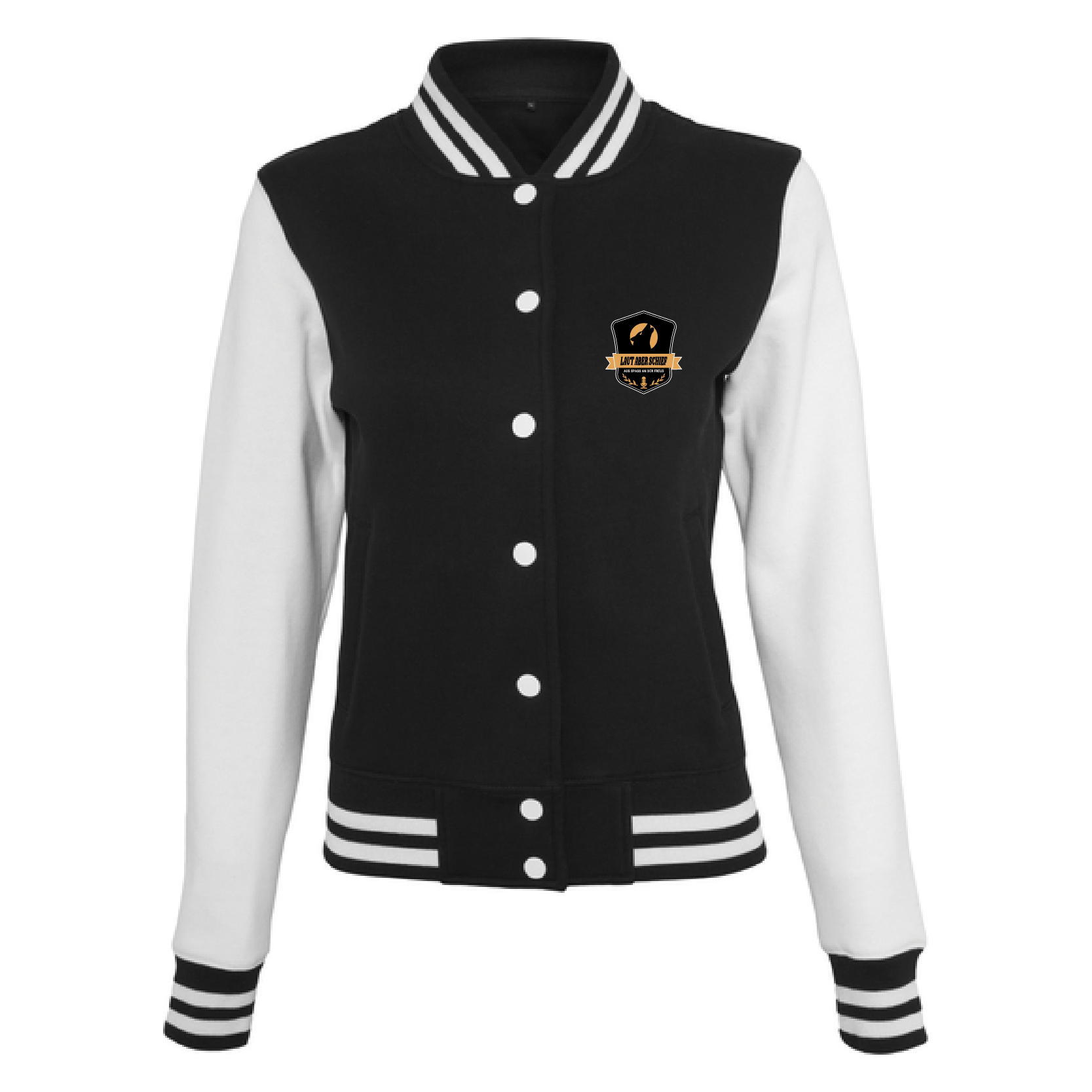 College Jacke Black/White – Damen