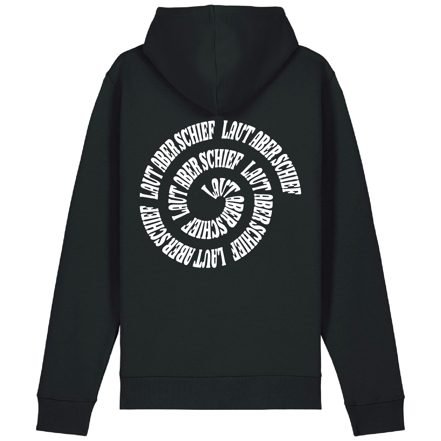 Kapuzenpullover Black - Spirale/White 