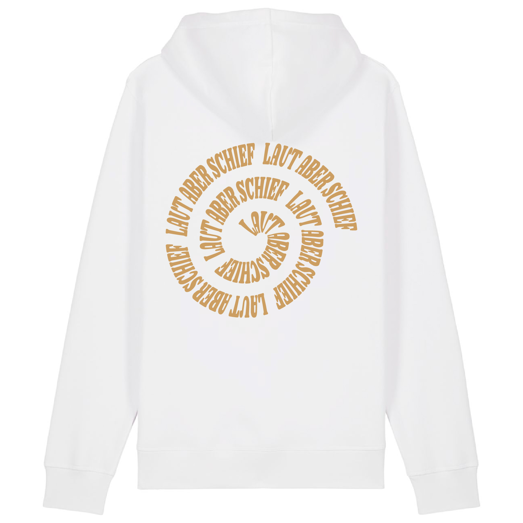 Kapuzenpullover White - Spirale/Gold
