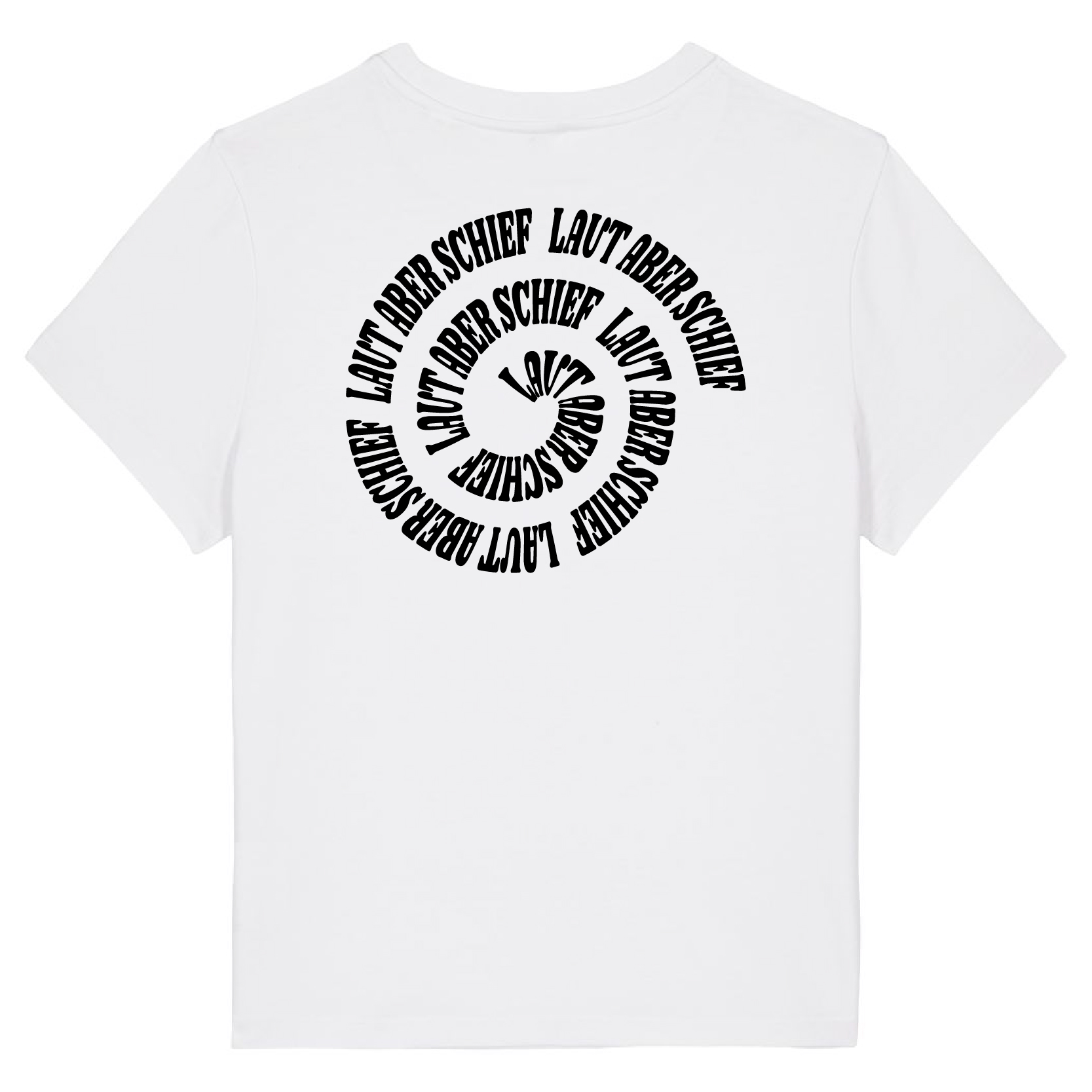 T-Shirt-Muser White - Spirale/Black