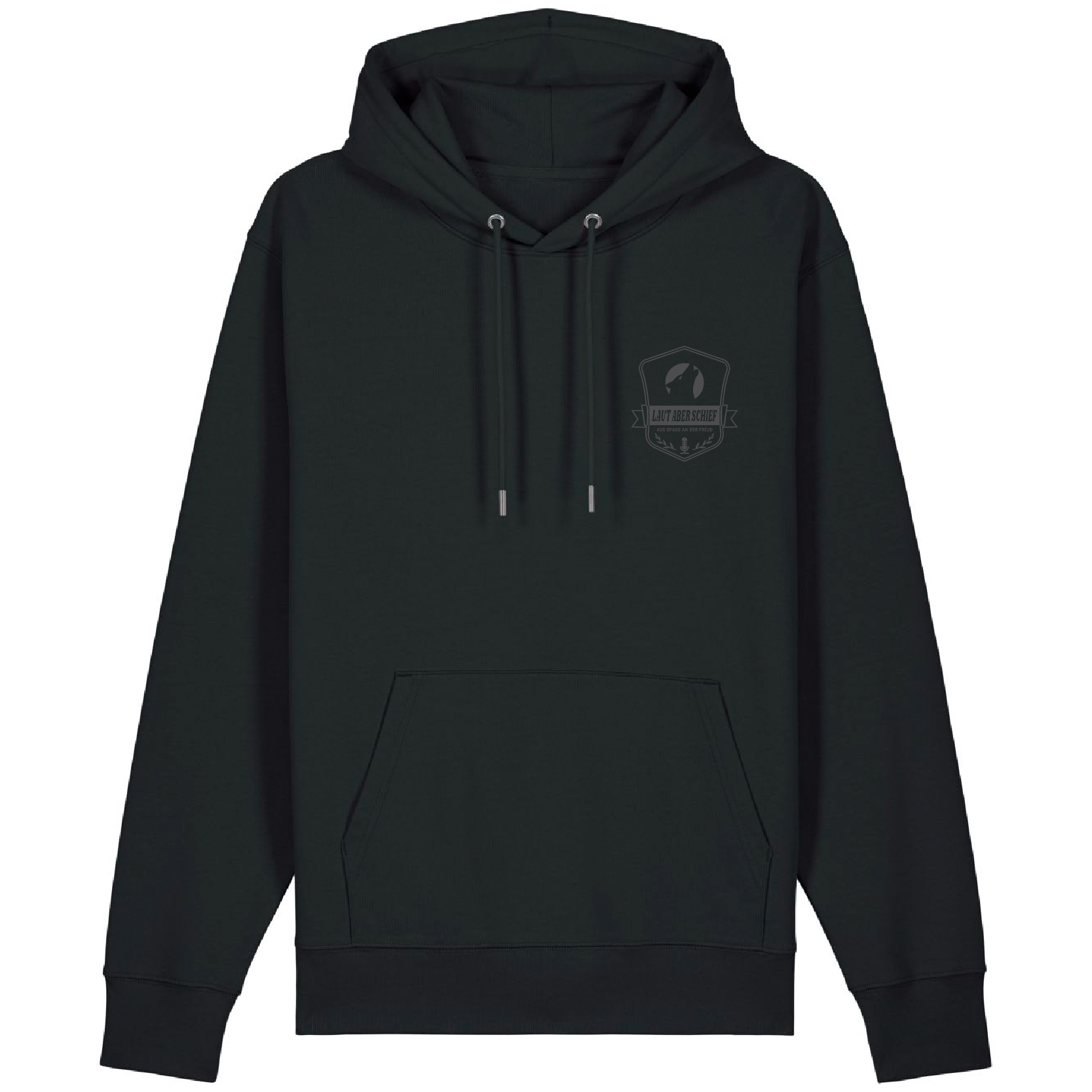 Kapuzenpullover Black - Ton in Ton 