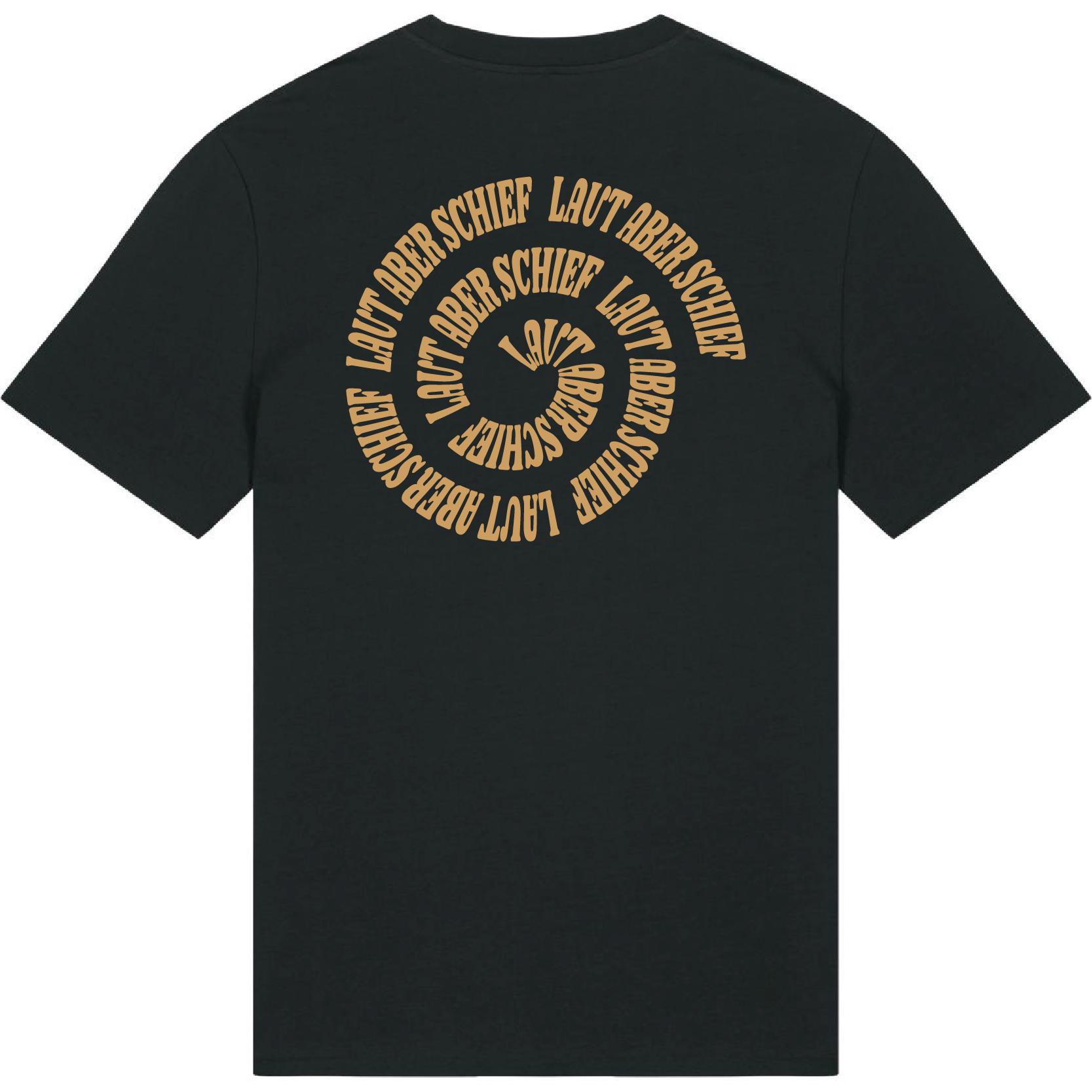 T-Shirt Black - Spirale/Gold  