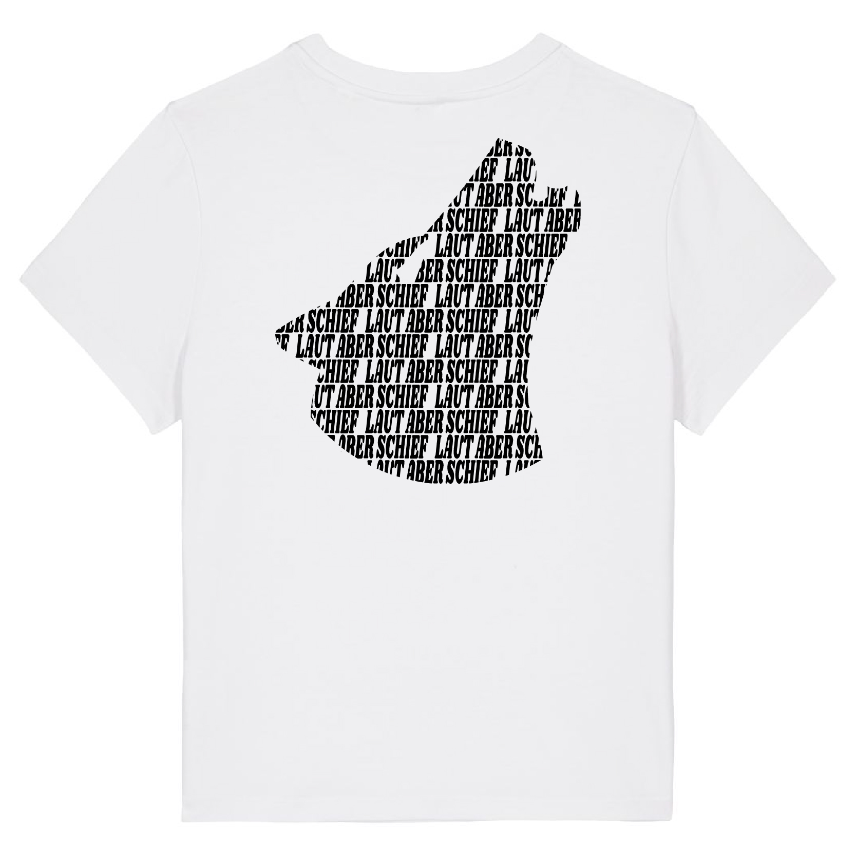 T-Shirt-Muser White - Wolf/Black