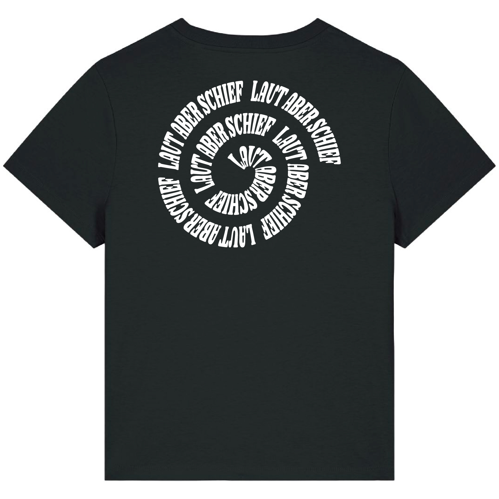 T-Shirt-Muser Black - Spirale/White