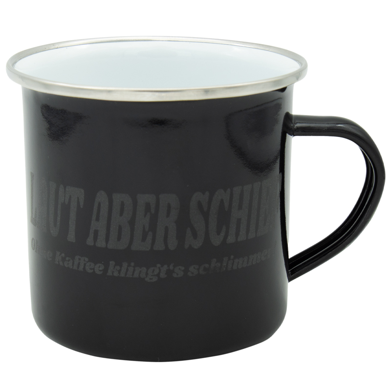 Metall-Becher, Schwarz