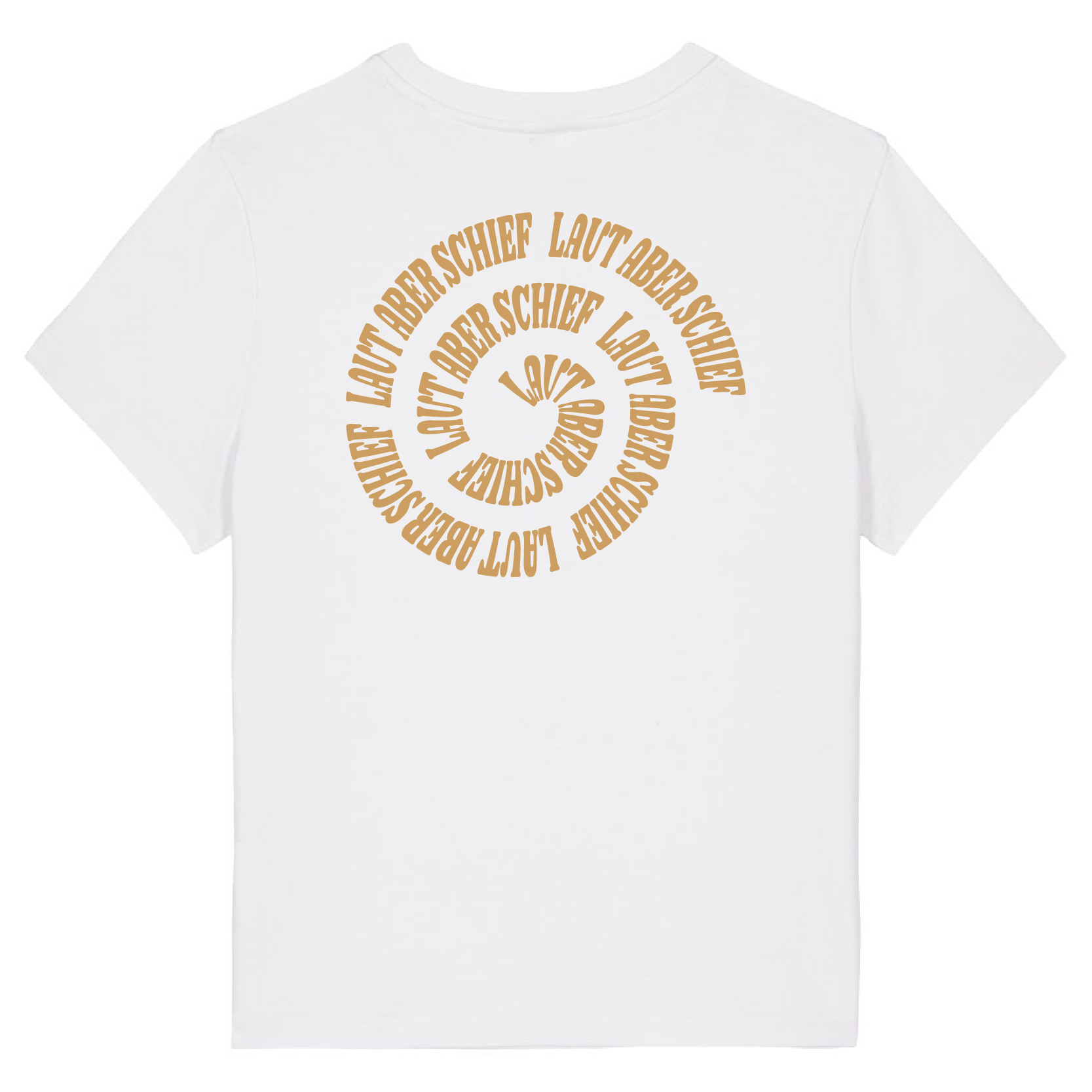 T-Shirt-Muser White - Spirale/Gold